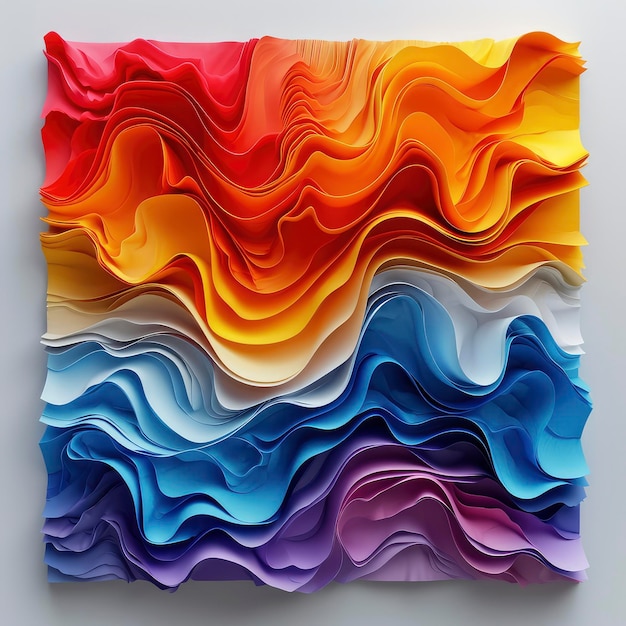 Серия Color Emotion Художественная абстракция Композитная 3D-иллюстрация