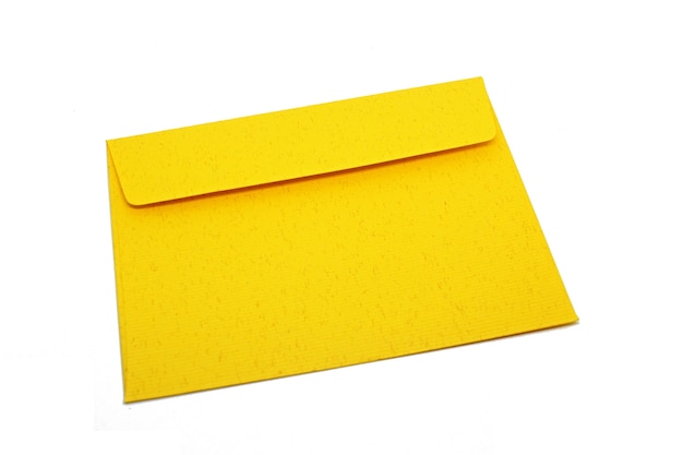 Color envelope isolate on white background