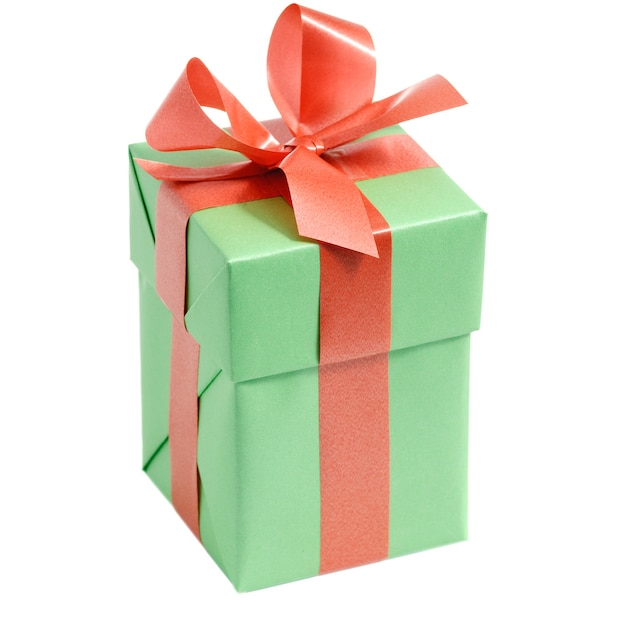 Color gift boxes isolated