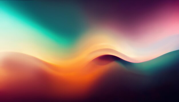 Color gradient abstract background neon light wave