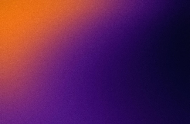 Color gradient background dark purple orange black grainy texture abstract design copy space