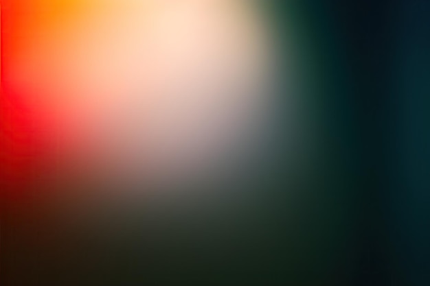 Color gradient grainy background red orange white and black