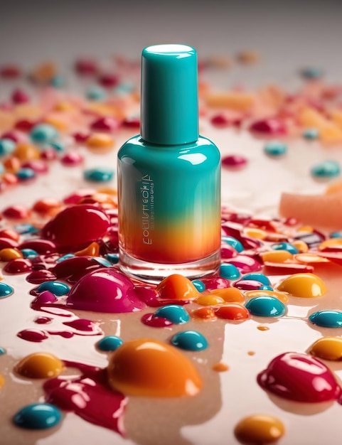 color gradient nail polish gel