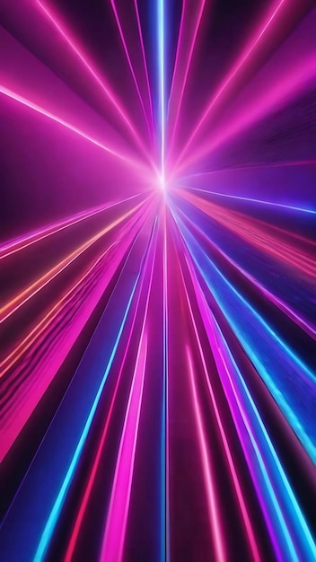 Color gradient rays music abstract background disco night light defocused neon blue pink laser glow