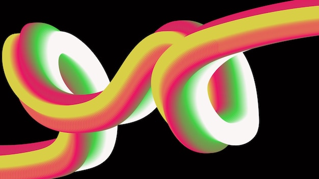 Color gradient shape Liquid wave background Colorful geometric background with fluid gradient 3D flow shapes composition