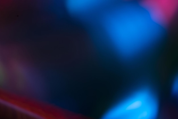 Color lens flare Futuristic background Blur fluorescent uv led illumination Defocused neon blue pink light on dark abstract overlay