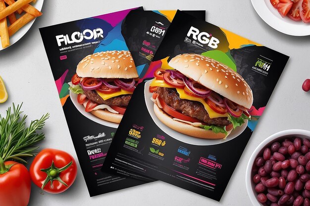 Photo color mode rgb resolution 72ppi a food flyer is an effective marketing tool