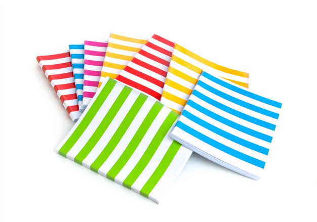 Color notebook isolated