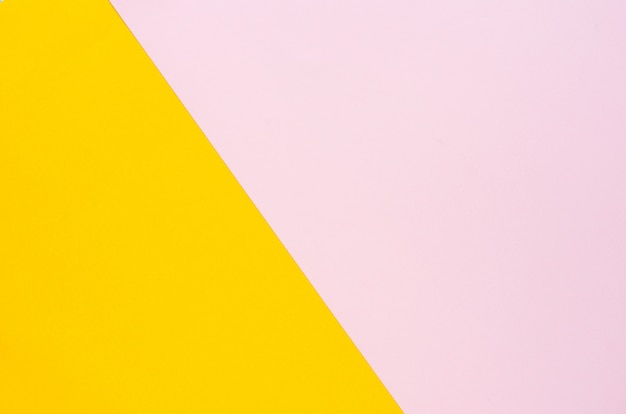 The color of the paper background is yellow and soft pink