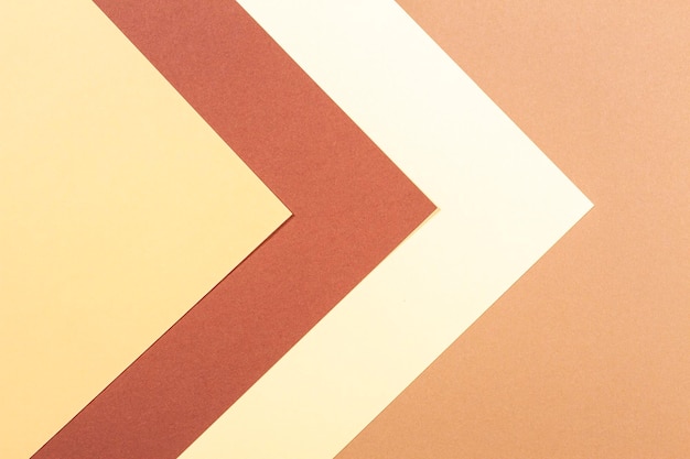 Color papers geometry composition background with pink beige and brown tones