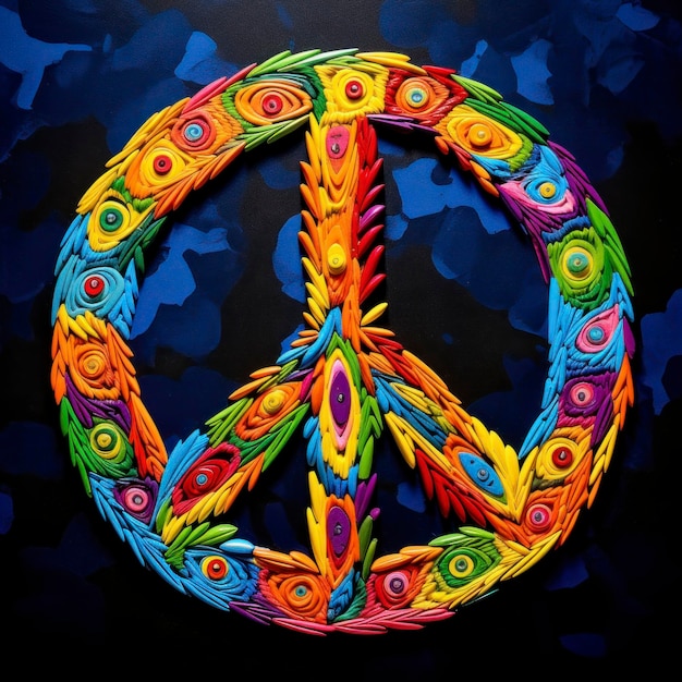 color peace sign