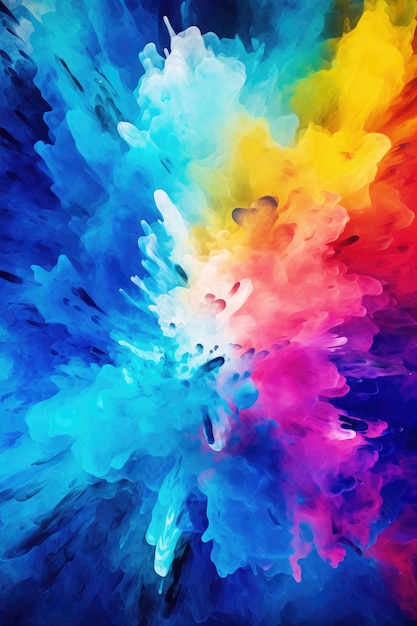 Color powder splash material background