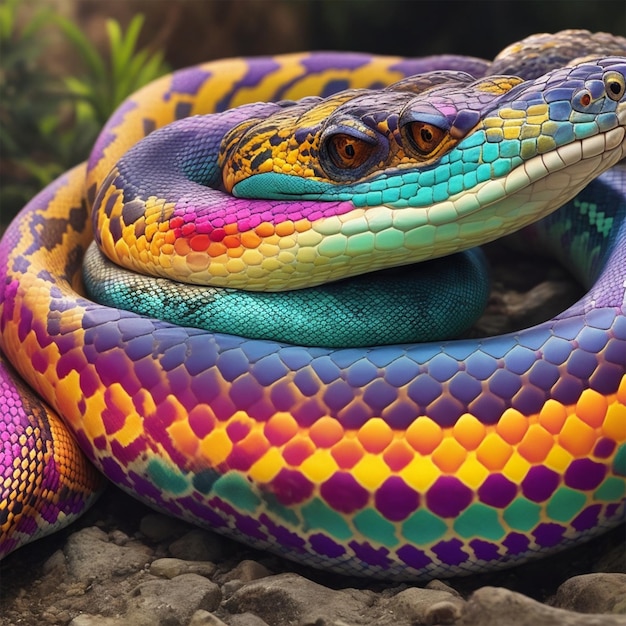 Color python