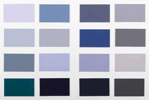 Color samples palette catalog