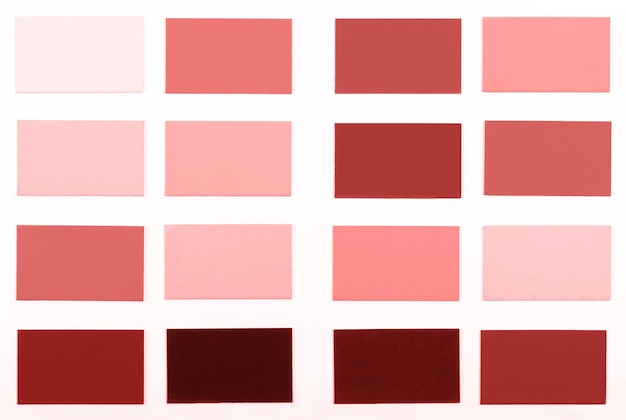 Color samples palette catalog