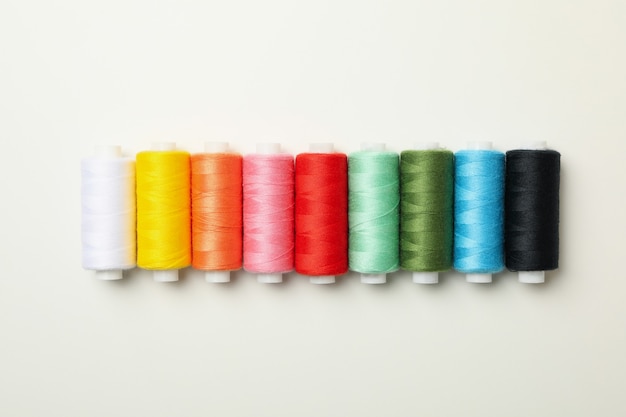 Color sewing threads