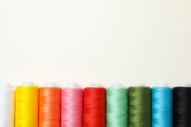 Color sewing threads