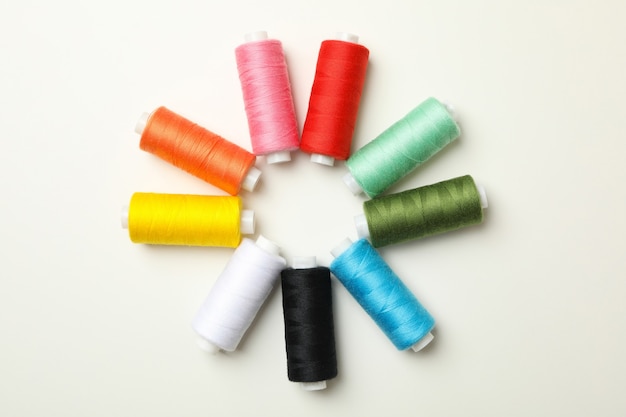 Color sewing threads