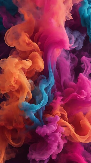 Color smoke abstract wallpaper aesthetic background design