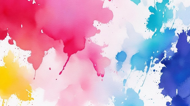 Color splash colorful texture of paint brush stroke painted watercolor pattern