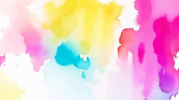 Color splash colorful texture of paint brush stroke painted watercolor pattern