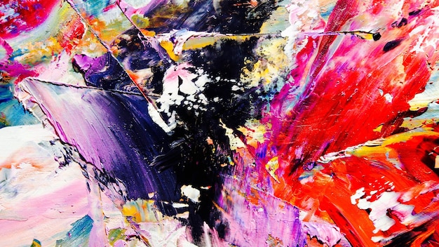 Colore texture dipinto a mano olio su tela sfondo di arte astratta arte contemporanea moderna