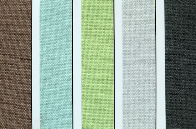 color tone of fabric swatch samples