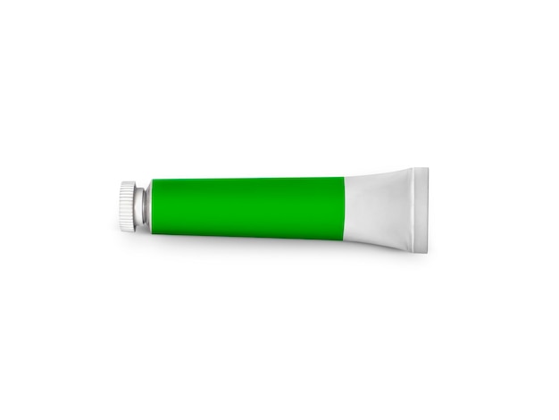 Color tube on a white background