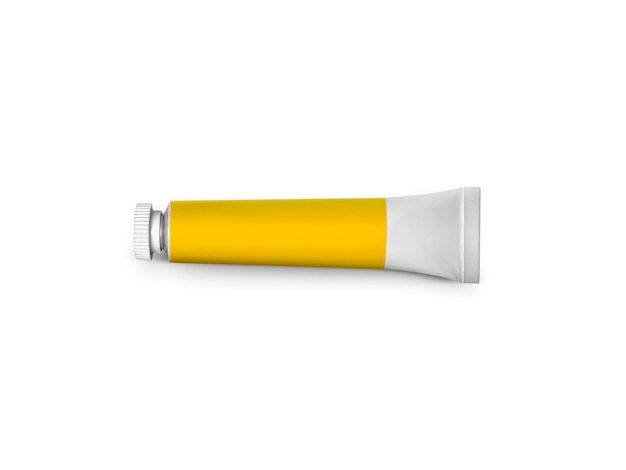 Color tube on a white background