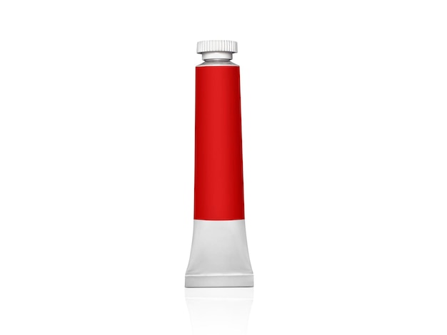 Color tube on a white background