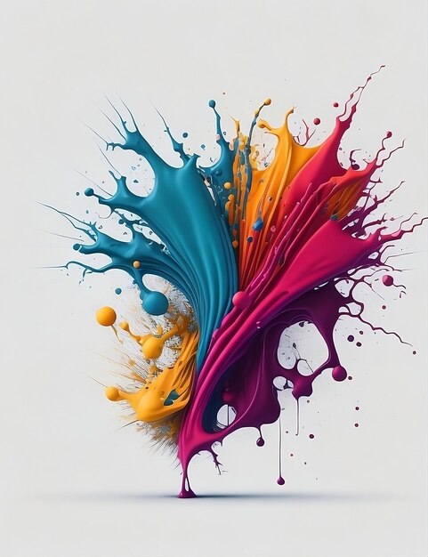 Photo color vector splash