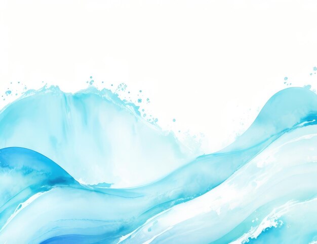 Photo color water wave background in blue tone