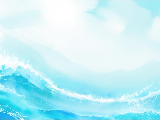 Color water wave background in blue tone