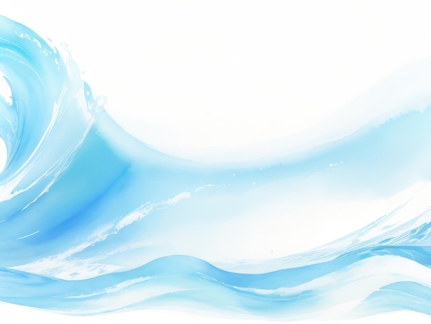 Photo color water wave background in blue tone