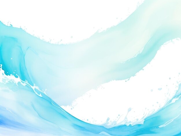 Photo color water wave background in blue tone