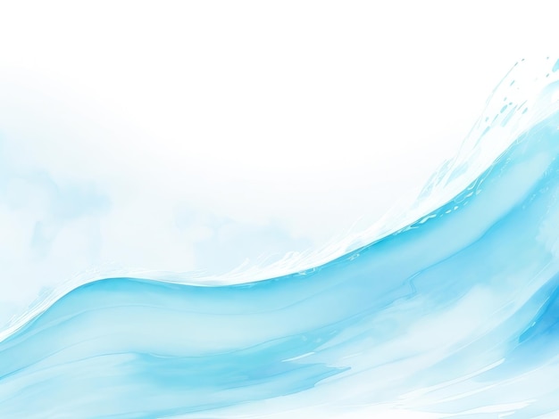 Цвет фона волны воды в голубых тонах