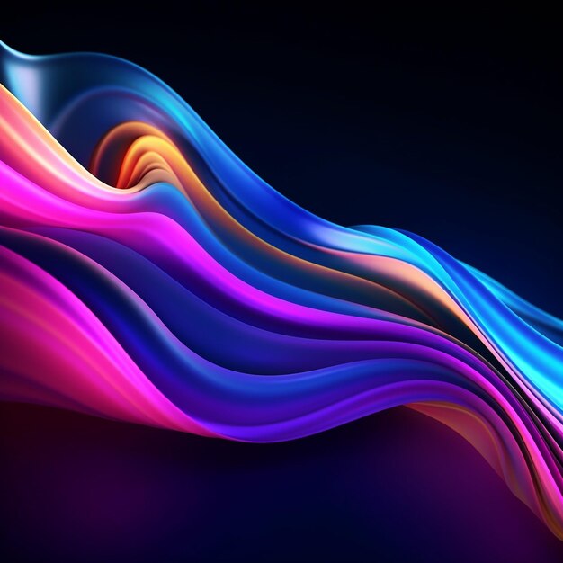 Photo color wave prism vibrant background