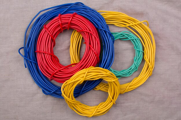 Color wire coils