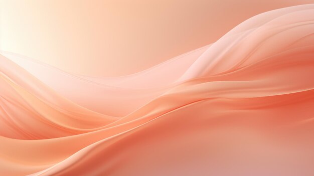 Foto colore dell'anno 2024 peach fuzz testo di seta con un delicato colore pesca