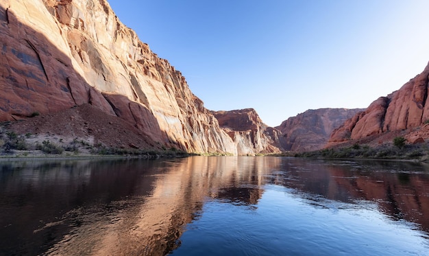 Colorado river in glen canyon arizona united states of america