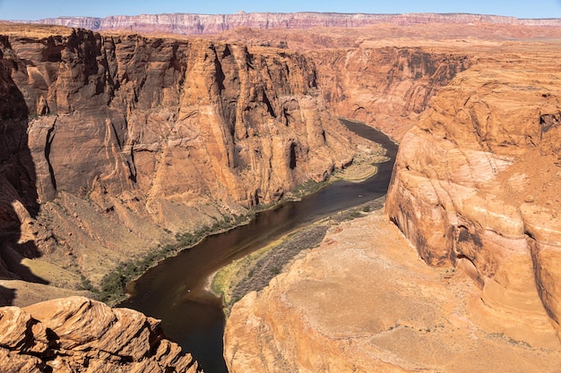 Colorado rivier bij Horseshoe Bend Grand Canyon