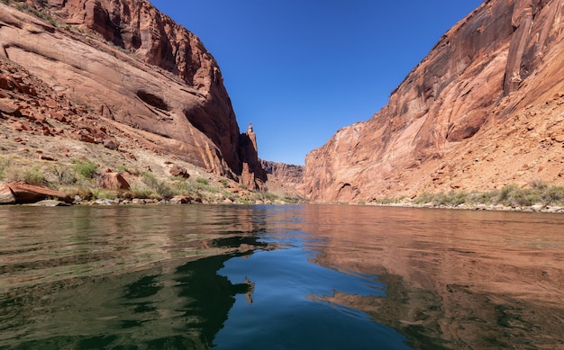 Colorado rivier in glen canyon arizona verenigde staten van amerika