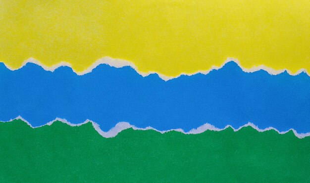 Colored background of yellow blue and blue paper