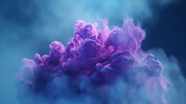 Colored blue purple clouds smoke Abstract background with clouds of smoke