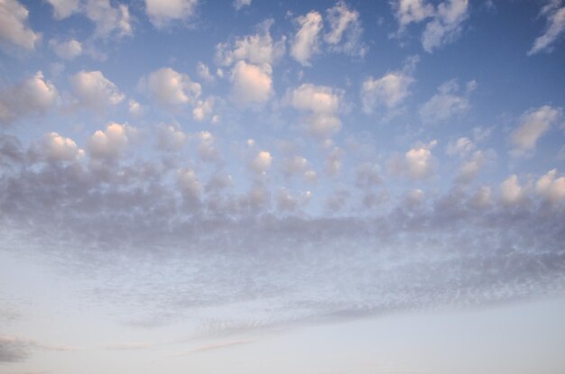 日没時の色付きの雲