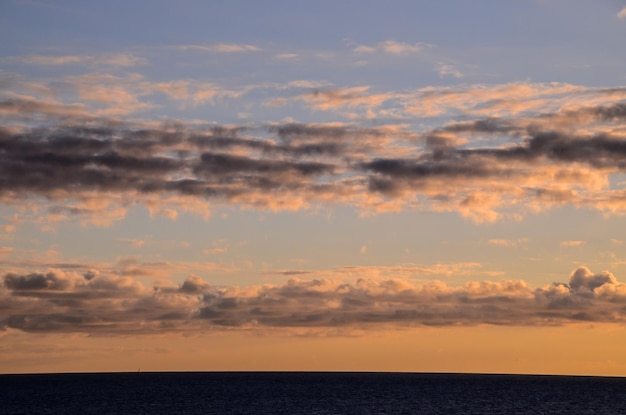 Colored Clouds at Sunset