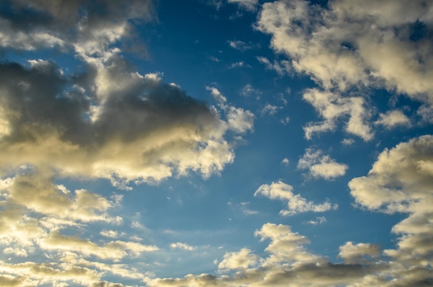 Colored Clouds at Sunset