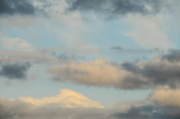 Colored clouds at sunset