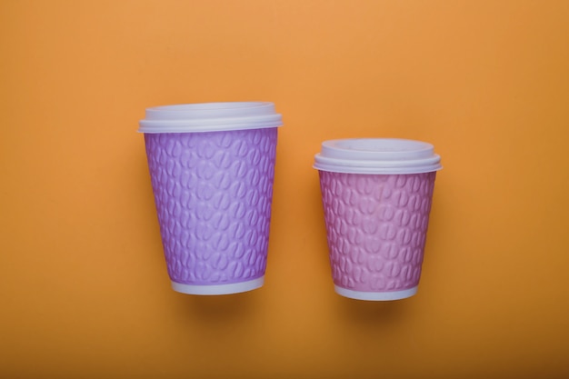 Colored coffee cups