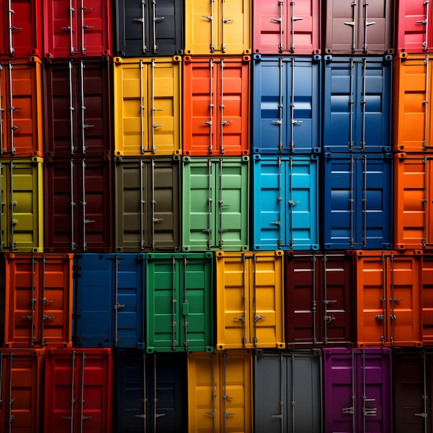 colored containers